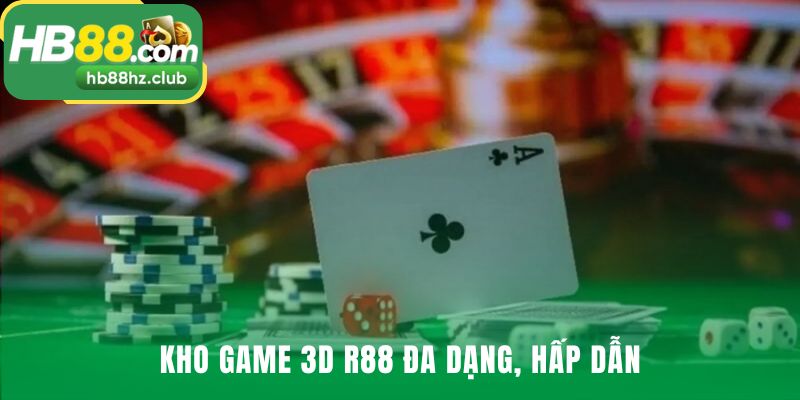 R88 game bài 3D có kho trò chơi đa dạng