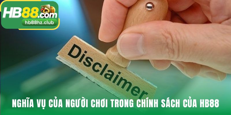 Nghĩa vụ người chơi đảm bảo môi trường cá cược công bằng